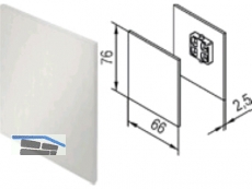 Abdeckkappenset zu Montageschiene fr Laufschiene 60 und 70, EV 1 (Set-2Stk.)