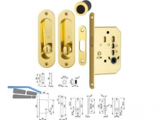 Schiebetr-Set 4930 WC / Set 1 / F271 Aluminium goldfarben glnzend 3948489