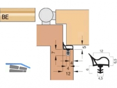 Trdichtung Goll A 1019-BE beige, VPE 150 lfm