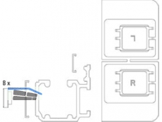 Patio FOLD, Laufschiene 3000mm EV1 642444