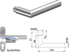 Drckerlochteil PLUS 8906 Alu F1 8 mm Vierkant 90050060418