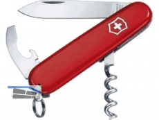 Offiziersmesser rot mit gross Bister 0.3303.B1