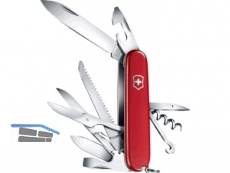 Offiziersmesser rot mit gro Blister 1.3713.B1