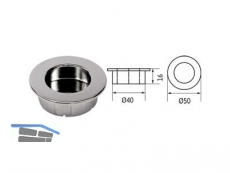 Muschelgriff 2159-50ZN1  50mm chrom gnzend