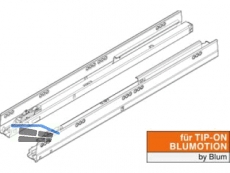 Tandembox Korpusschiene TIP-ON BLUMOTION Vollauszug 30 kg NL=300 mm 578.3001M