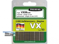 Heftklammer Prebena VX06CNK-B 6mm (2000 Stk.)