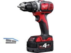 Akku-Bohrschrauber Milwaukee M18BDD-402X in HD Box 2x 4.0 Ah Akkus und Ladegert