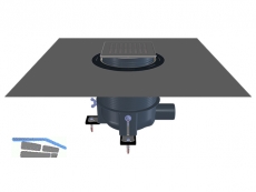 HL540-Quadra PRIMUS-DRAIN Duschablauf mit Einlaufrost Quadra