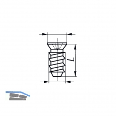 Systemschraube Senkkopf 6,3x15 mm, PZ, Stahl verz.