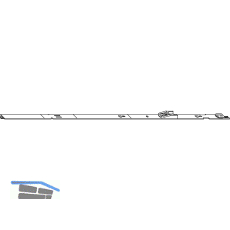 MACO MT Verlngerung Stulpflgelgetriebe Euronut L=600 mm (10711)