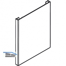 Abdeckkappe eckig Ordena 70/P - 70/F, Junior 40,80,120,160 /GP Kunststoff roh