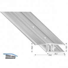 bergangsprofil 2700 silber eloxiert