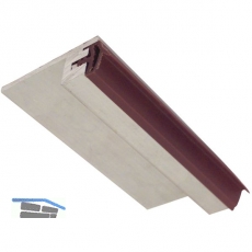 Anschlag- Bodenschiene mit Dichtung, 930 mm, Aluminium/Dichtung beige