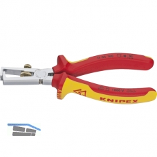 KNIPEX VDE-Abisolierzange mit ffnungsfeder 5-10 mm Lnge 160 mm