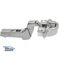 BLUM CLIP top BLUMOTION Alurahmenscharnier 95, 18 mm, mit Feder, Schrauben