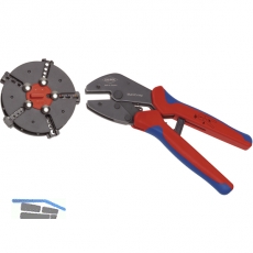 KNIPEX Crimpzange Multicrimp mit 5 Einstzen Lnge 250 mm