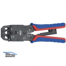 KNIPEX Crimpzange fr Westernstecker 4/6/8-polig Lnge 200 mm