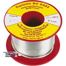 CASTOLIN Fittingsltdraht BC5423 Sn-Cu  2.5 mm Inhalt 250 g