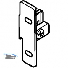 BLUM METABOX Frontbefestigung Zarge N, Schraubversion, links, Zink vernickelt