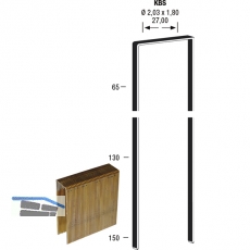 Klammern KBS-A2 Lnge 75 mm (2160 St)