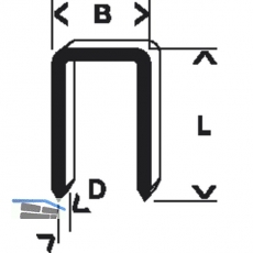 BOSCH Klammern Typ 55 Lnge 16 mm Breite 6 mm