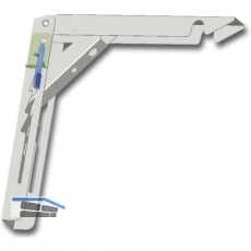 Konsole Klapponette klappbar mit Sicherung, Tiefe 300 mm, verzinkt