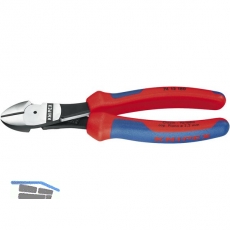 KNIPEX Kraft-Seitenschneider mit Feder DIN 5749 2K-Griff Lnge 180 mm