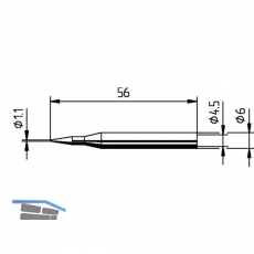 ERSA Ltspitze 0162BD Ersadur bleistiftspitz zu Feinltkolben TIP 260