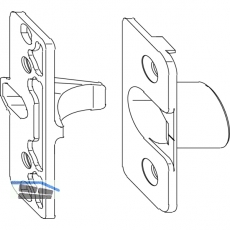 MACO Anpressverschluss, Flgel- und Rahmenteil, 4 mm Falzluft (10928)