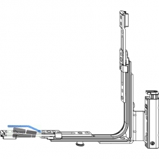 MACO MM Ecklagerband DT mit V, EH, 1iS, 12/18-13 mm, links, silber (206277)