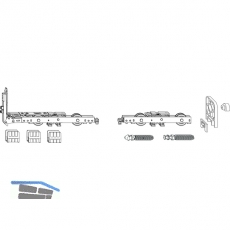 MACO HS Grundkarton Laufwagen 300 kg, ohne Brsten, silber (103063)