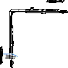 MACO MT Winkeltrieb A, 1iS-Zapfen, silber (52920)