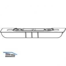 MACO Riegelschlieteil mit 2 Schlitze, Falzluft 4 mm, Versatz 13 mm (209338)