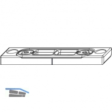 MACO Riegelschlieteil Falzluft 12 mm glatt, Eurofalz 20 mm, 9V (26241)