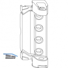 MACO Scherenlager Doppeltopf 12/18 mm, 130 kg, wei (207880)