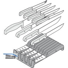 BLUM ORGA-LINE Messerhalter Breite 177,5 mm, Tiefe 260 mm, KS/Edelstahl