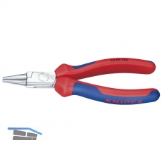 KNIPEX Rundzange DIN 5745 mit kurzen, runden Backen 2K-Griff Lnge 160 mm