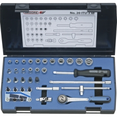 GEDORE Steckschlssel-Satz 1/4\ 20 ITU-3 mit Umschalknarre 36-teilig