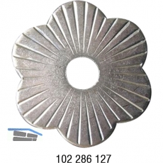 Zierrosette (Pfettenscheibe)  80x4 mm, Bohr- 17 mm, Stahl verzinkt (B)