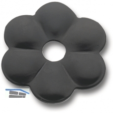 Zierrosette (Pfettenscheibe)  80x4 mm, Bohr- 13 mm, schwarz pulverbesch. (C)