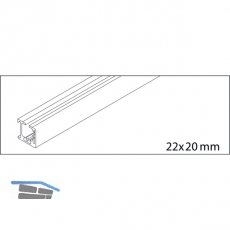 EKU REGAL - B - Laufschiene 2500, Alu eloxiert