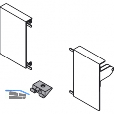 BLUM ANTARO Tandembox BLUM Fronthalter ZIF.71M KS grau RAL9006