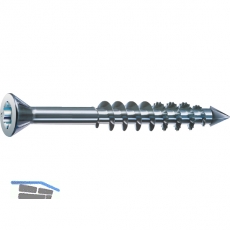 SPAX-M Senkkopf 4.5x 50 Teilgewinde Torx 20 verzinkt-blau