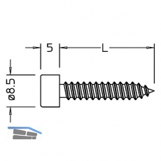 Blechtreibschrauben ohne Dichtstck, 5,5 x 22 mm, Edelstahl