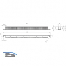 Wetterschutzgitter FRESH 10 auen, Kunststoff RAL 9010