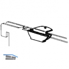 Aufsteckhalter 11603 fr U-Trger 10201, einseitig, Edelstahl rostfrei