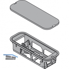 BLUM SERVO-DRIVE Netzgerthalterung Bodenmontage,Lnge 271,6,KS staubgrau