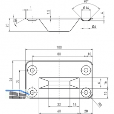 Bodenschliemulde 9009 0001 Edelstahl