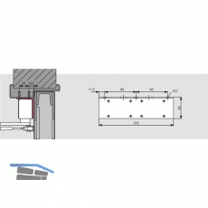 Sturzfutterwinkel DORMA fr TS 73 V, silber