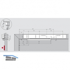 Trschlieer TS99FLR mit Gleitschiene, silber